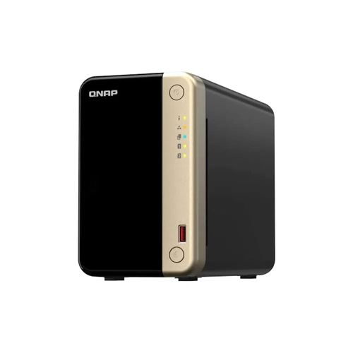 NAS QNAP 2 baias TS-264-8G-BR (Celeron N5095 quad core, 8GB DDR4, 2x 2.5 GbE LAN, USB 3.2, s/ HD)