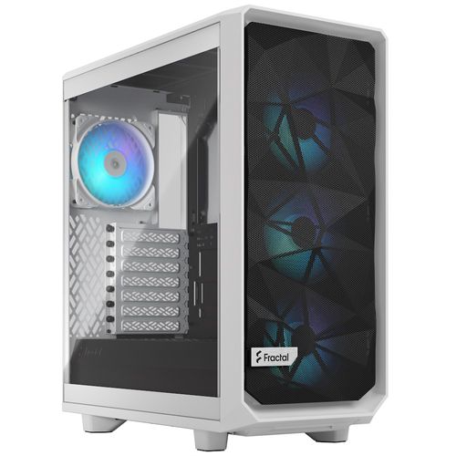 Gabinete ATX - Fractal Design Meshify 2 Compact RGB (Branco) - FD-C-MES2C-08