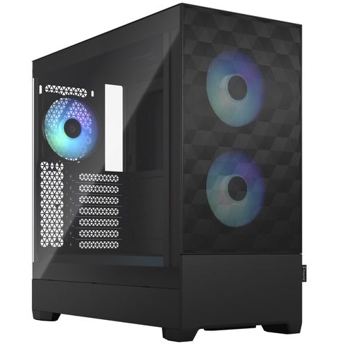 Gabinete ATX - Fractal Design Pop Air RGB - Preto (TG Clear) - FD-C-POR1A-06