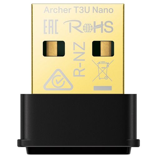 Adaptador Wireless - USB 2.0 - TP-Link Dual-Band AC1300 Archer T3U Nano (MU-MIMO)
