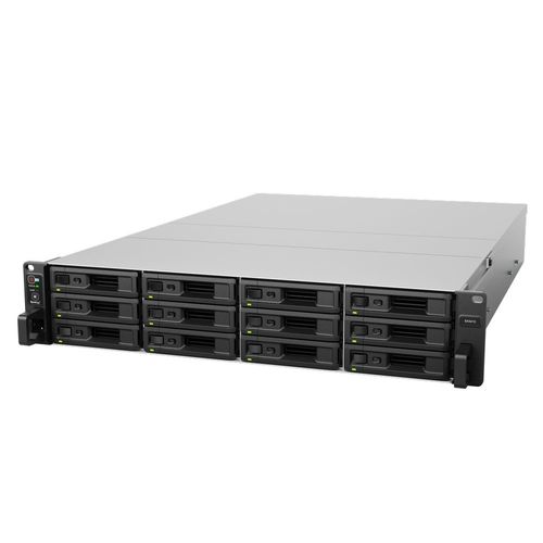NAS Synology 12 baias SA3410 2U (Xeon D-1541, 16GB DDR4, 4x 1GbE LAN, 2x 10GbE LAN, 2x PCIe x8, 2x PSU, sem discos)