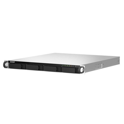 NAS QNAP 4 baias Rack TS-464U-8G-BR (Celeron N5095, 8GB, 2x 2.5GbE LAN, PCI-e Gen3 x2, PSU, s/ HD)