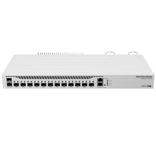 Roteador Mikrotik CCR2004-1G-12S+2XS (12x 10G SFP+, 2x 25G SFP28, 1700MHz CPU, 4GB RAM)