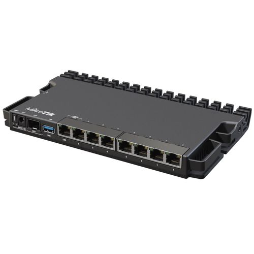 Roteador Mikrotik RB5009UG+S+IN (7x LAN Gigabit, 1x 2,5Gigabit, 1x 10G SFP+, 350/1400MHz CPU, 1GB RAM)