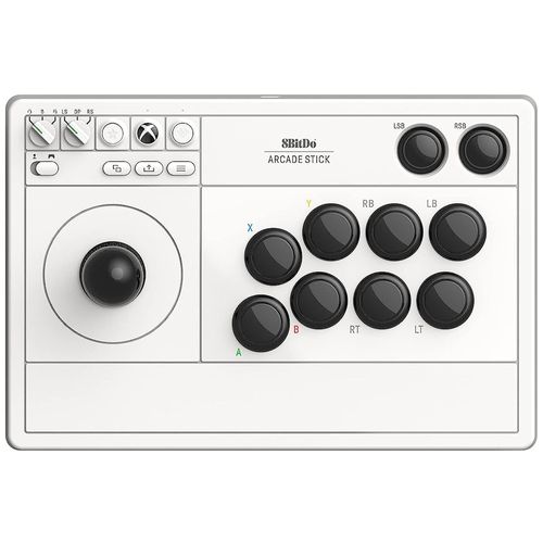 Controle Wireless 8BitDo - Arcade Stick p/ Xbox (Branco) - 81JA01D