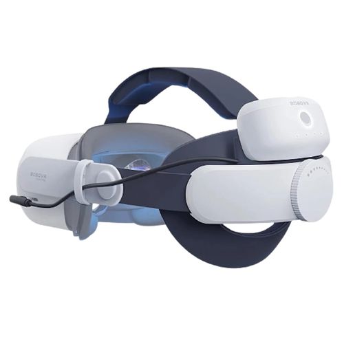 Suporte plástico para Oculus VR - BOBOVR M1 Plus (Strap, c/ bateria 5200mah, p/ Meta Quest 2)