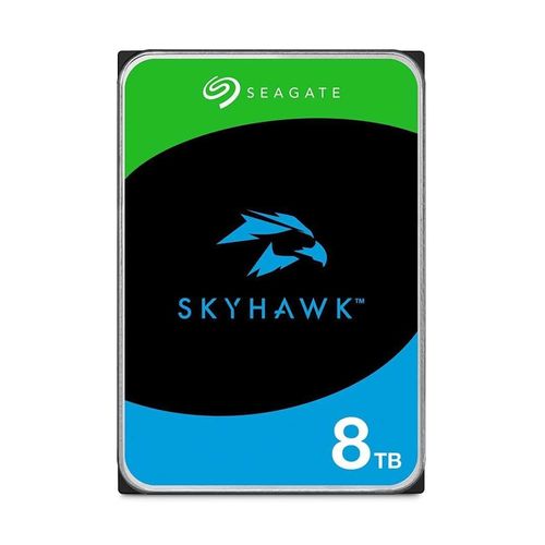 HD 8TB SATA3 Seagate SkyHawk - ST8000VX010 (3,5pol, 6Gb/s, 5.400 RPM, 256MB Cache, CMR)