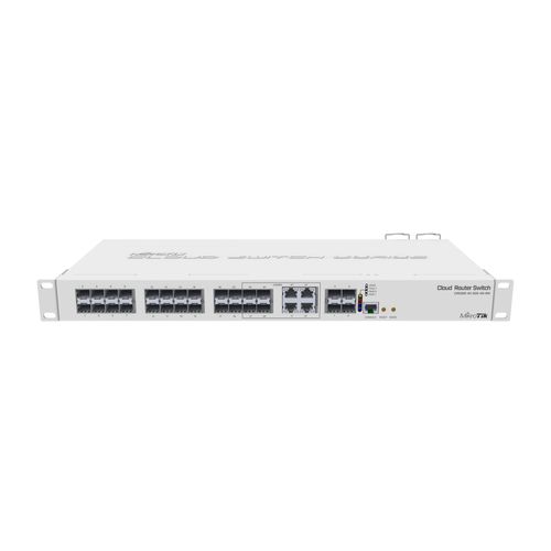 Switch Mikrotik Router CRS328-4C-20S-4S+RM (20x1G SFP, 4x10G SFP+, 4x Combo Ports, CPU 800MHz, 512MB RAM)