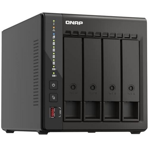 NAS QNAP 4 baias TS-453E-8G (Intel Celeron Quad-core Processor, 8 GB DDR4 RAM and Dual 2.5GbE (2.5G/1G/100M))