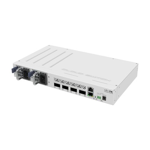 Switch Mikrotik Router (4xQSFP28 100G, 1x LAN 10/100, CPU 650MHz, 64MB RAM) - CRS504-4XQ-IN