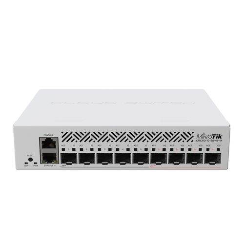 Switch Mikrotik Router (5x1G SFP, 4x10G SFP+, 1xGigabit Ethernet, CPU 800MHz, 256MB RAM) - CRS310-1G-5S-4S+IN