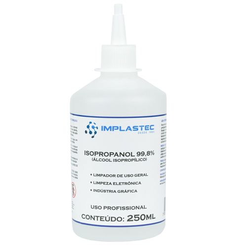 Álcool Isopropílico - 250ml - Implastec (c/ bico dosador)