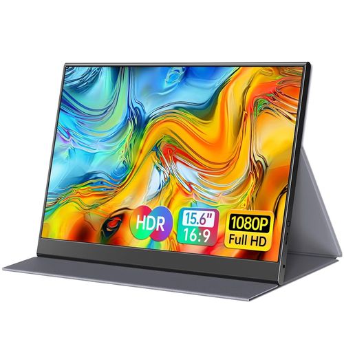 Monitor Portátil LED 15,6pol ForHelp F156P1 (IPS, FHD, 60Hz, 2x USB-C, mini-HDMI, Speakers, FreeSync)