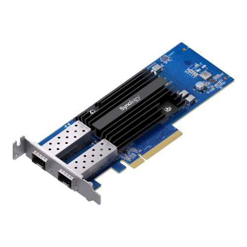 Placa de Rede Synology E25G30-F2 (2x 25GbE SFP28, PCIe 3.0 x8, p/ NAS Synology FS, HD, SA, UC, 17/18/19/21/22/23 Series)