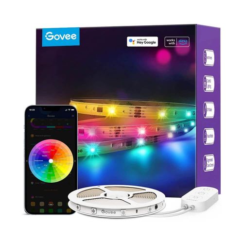 Fita de LED Govee RGBIC Basic Wi-Fi + Bluetooth 10m - H618C3D1