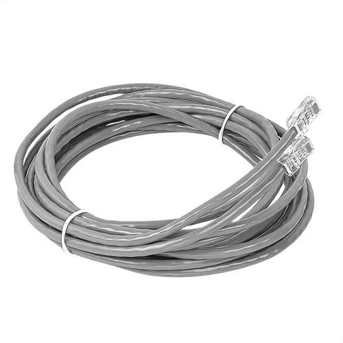 Cabo de Rede 4,0m c/ conectores (Patch) - Cat5e Cinza