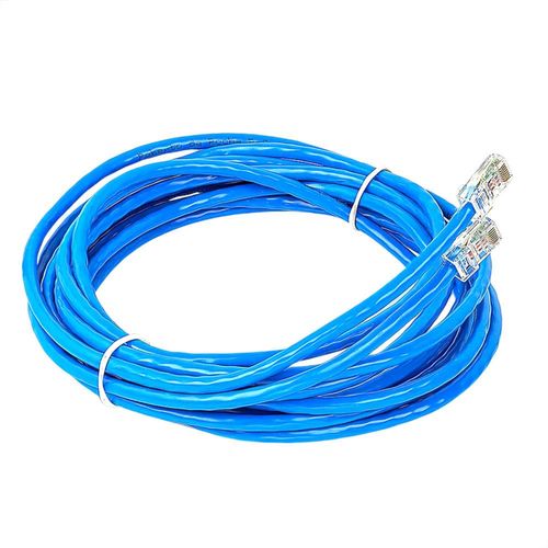 Cabo de Rede 5,0m c/ conectores (Patch) - Cat5e Azul