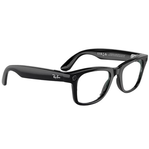 Óculos VR Ray-Ban Meta Wayfarer (Frame color: Shiny Black, Lens color: Clear)
