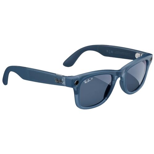 Óculos VR Ray-Ban Meta Wayfarer (Frame color: Matte Jeans Transparent, Lens color: Dusty Blue)