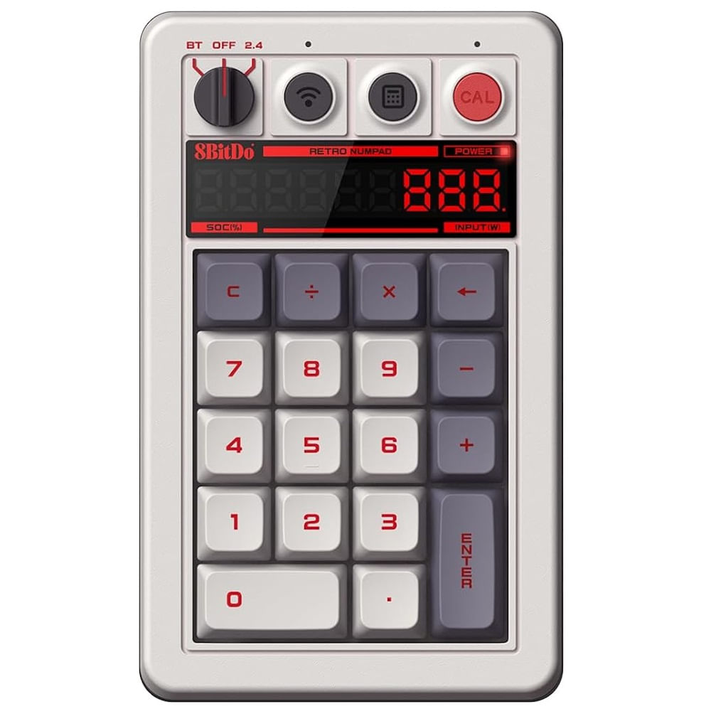 Teclado Mecânico Numérico 8BitDo - N Edition (Bluetooth/2.4G/USB-C) - 85HB02