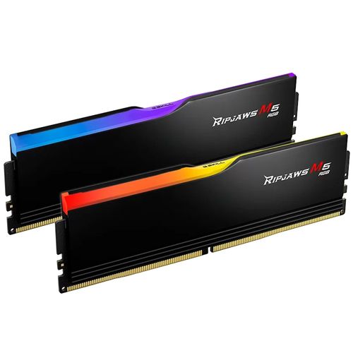 Memória DDR5 64GB (2x32GB) 5.200MHz G.Skill Ripjaws M5 RGB - F5-5200J4040A32GX2-RM5RK