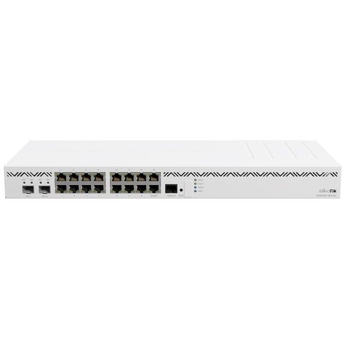Roteador Mikrotik CCR2004-16G-2S+ (16x 1G LAN, 2x 10G SFP+, 1700MHz CPU, 4GB RAM)