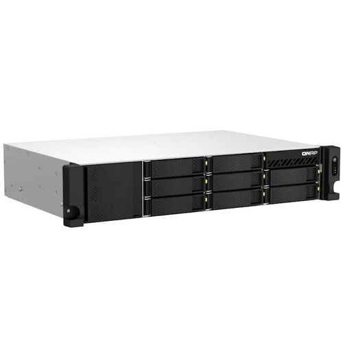 NAS QNAP 8 baias TS-864eU-8G-_ (Intel Celeron N5095, 8GB DDR4, 2x M.2 nVME, 2x 2.5GbE LAN, s/ discos)