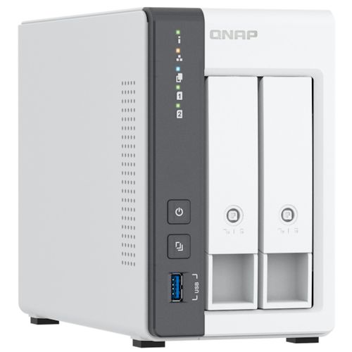NAS QNAP 2 baias TS-216G-BR (ARM, 4GB DDR4, 1x GbE LAN, 1x 2,5GbE, s/ discos)