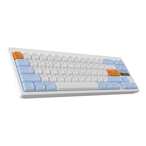 Teclado Mecânico Ajazz AKL680 - (USB-C, Bluetooth 5.1 e 2.4Ghz) - Blue, White