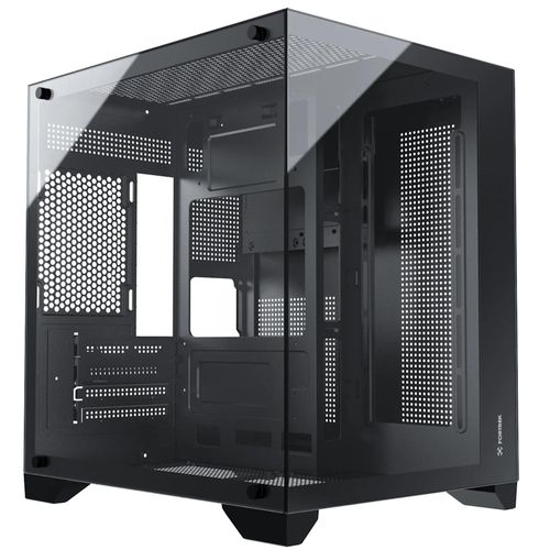 Gabinete mATX - Fortrek Clarity Preto - 83456