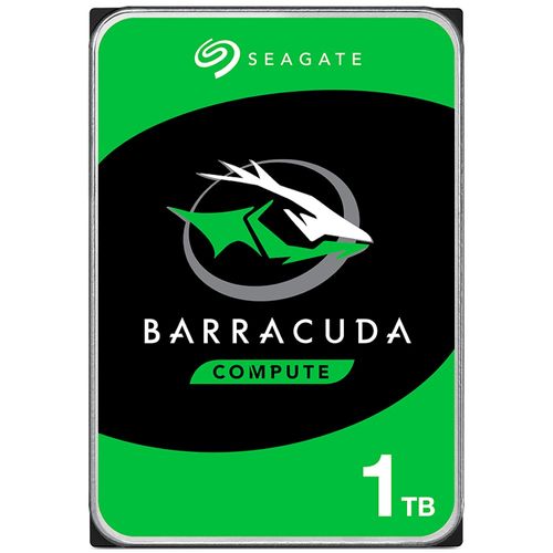 HD 1TB SATA3 Seagate BarraCuda - ST1000DM014 (3,5pol, 6Gb/s, 7.200 RPM, 256MB Cache)