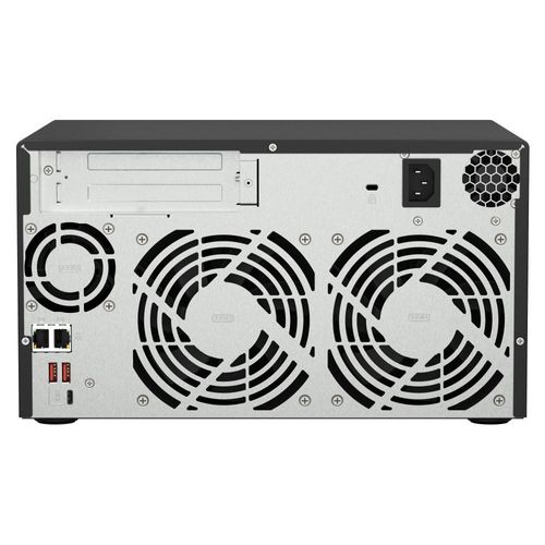 NAS QNAP 8 baias TS-873A-SW5T-BR (AMD Ryzen V1500B, 8GB DDR4, 2x M.2 nVME, 2x 2.5GbE LAN, 2x PCIe x4 slot, IR, sem discos)