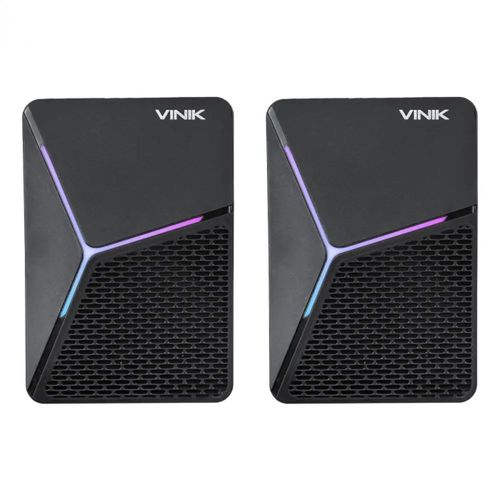 Caixa de Som - 2.0 - 6W - Vinik Star Rainbow - Preto