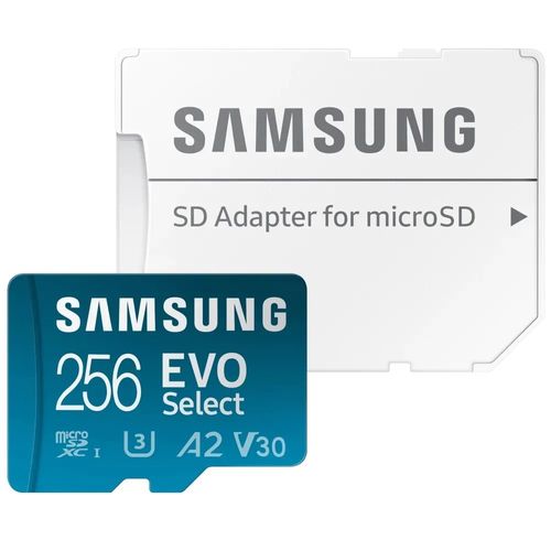 [OPEN BOX] Cartão de memória microSDXC 256GB Samsung EVO Select (UHS-I, U3, A2, V30 c/ Adaptador) - MB-ME256KA