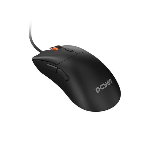 Mouse Gamer PCYES Hydrus Black Vulcan (12400 DPI, RGB, 6 botões) - PMGHBV