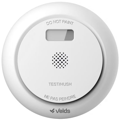 Sensor de Gás e Fumaça Inteligente Velds (WiFi, Alarme de 85dB) - VDS SFGW