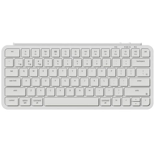 Teclado Keychron B1 Pro Ultra-Slim - Wireless, Low Profile, Layout americano, Branco - B1P-K8
