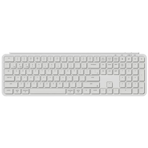 Teclado Keychron B6 Pro Ultra-Slim - Wireless, Low Profile, Layout americano, Branco - B6P-K8