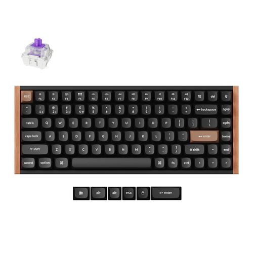 Teclado Mecânico Keychron K2 HE Special Edition - Wireless, Switch Magnético Nébula, Layout americano, Preto - K2H-F1