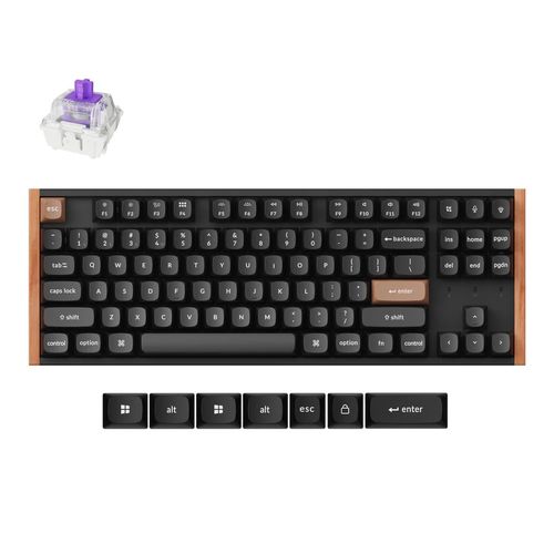 Teclado Mecânico Keychron K8 HE Special Edition - Wireless, Switch Magnético Nébula, Layout americano, Preto - K8H-F1