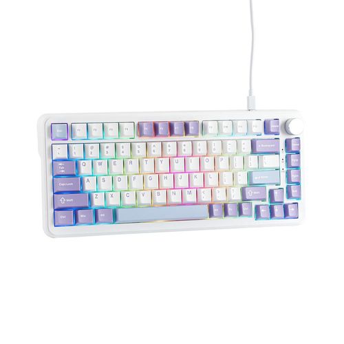 Teclado Mecânico c/ fio Ajazz AK820 Max HE (Switch Magnético) - White, Purple