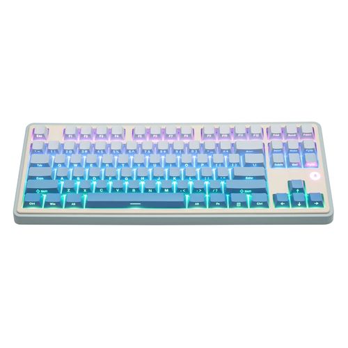 Teclado Mecânico Ajazz AK870 - (USB-C, Bluetooth 5.0 e 2.4Ghz) - S/ tela (Switch Flying Fish) - Blue SP