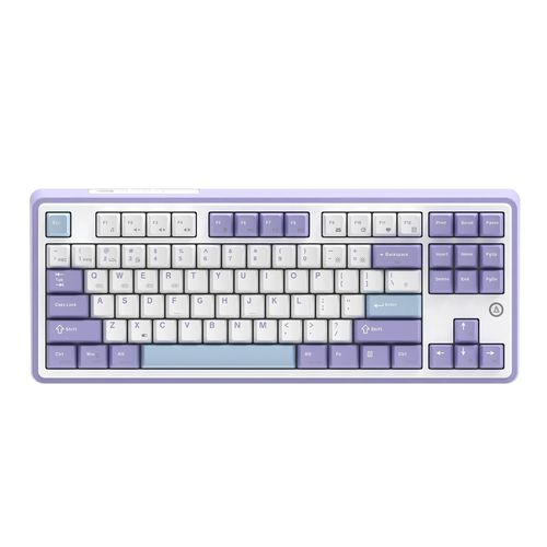 Teclado Mecânico Ajazz AK870 - (USB-C, Bluetooth 5.0 e 2.4Ghz, Switch Magnético) - Purple, White, Blue