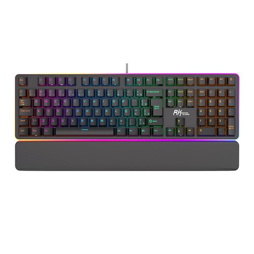 Teclado Mecânico c/fio RK Royal Kludge RK R918 (Switch Red, USB-C, RGB) - Preto - RK918-WH-RD-ABNT2 -W