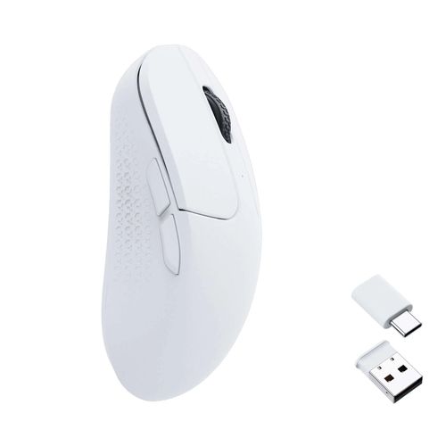 Mouse Ergonômico s/Fio Keychron M3 - Branco - M3-A3