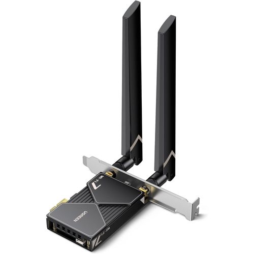 Placa de Rede Wireless PCI-E - Ugreen BE6500 - WiFi 7, Bluetooth 5.4, Tri Band, MLO