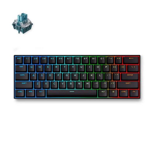Teclado Magnético c/fio MCHOSE Ace 60 Pro Hall Effect (Switch Magnetico TTC Uranus) - Preto - Ace60-6A