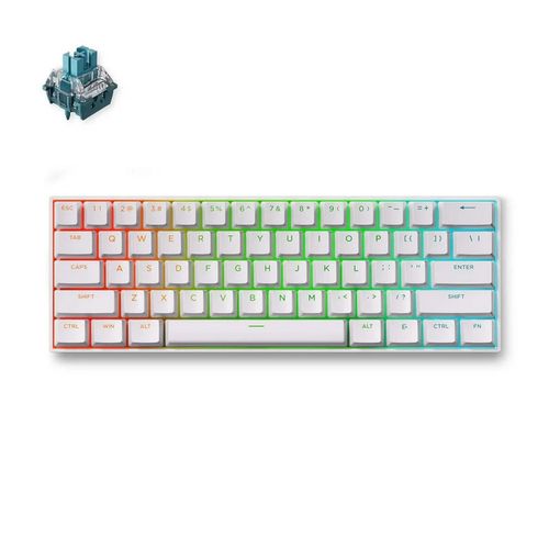 Teclado Magnético c/fio MCHOSE Ace 60 Pro Hall Effect (Switch Magnetico TTC Uranus) - Branco - Ace60-7A