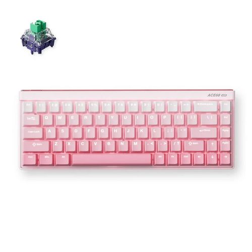 Teclado Magnético c/fio MCHOSE Ace 68 Air Hall Efect (Switch Magnético Kailh God) - Peach Gradient - MC-Ace68Air-8