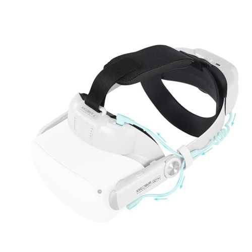 Suporte plástico para Oculus VR - KKCOBVR (Strap, c/ bateria 10000mah, p/ Meta Quest 2) KK-Q2PRO